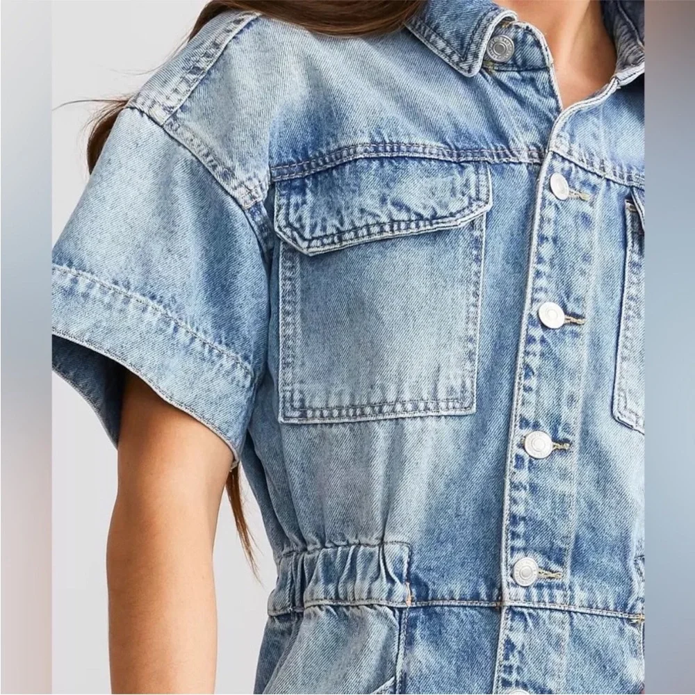 Free People Marci Denim Overall
